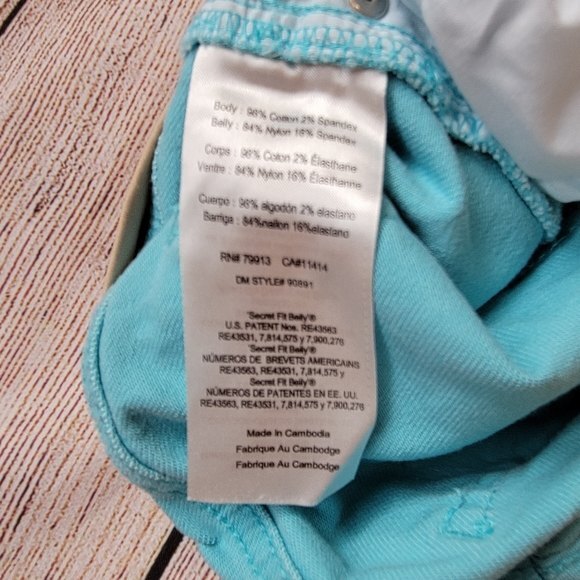 Motherhood Maternity Skinny Crop Pants, S, Mist Blue, Excellent Used Condition - Picture 11 of 13